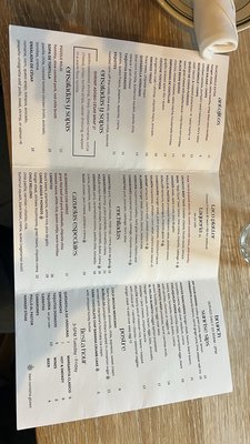 Menu photo 2 Zona Rosa Los Gatos, CA