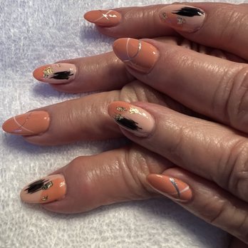 Nail Solutions - So excited with this art design created by Donna - Nail Salons Near Me - Laguna Niguel, California