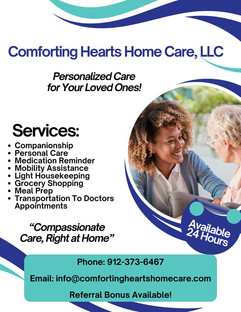 Comforting Hearts Home Care - home care agency in Savannah, GA