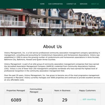 Victory Management Inc - 30 years of experience - Property Management Near Me - Stevensville, Maryland Victory Management Inc - 30 years of experience - Property Management Near Me - Stevensville, Maryland