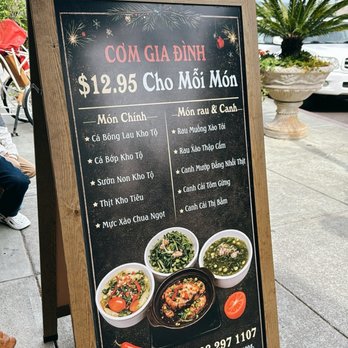 Saigon Kitchen - Cơm Gia Đình $12.95 Promotion Menu In Vietnamese - Vietnamese Near Me - San Jose, California
