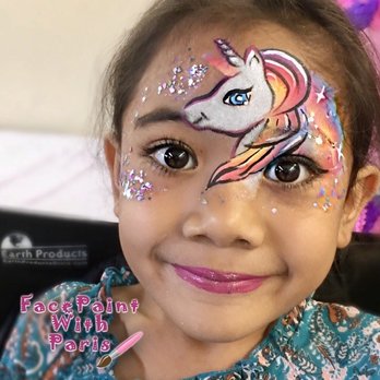 Face Paint with Paris - Unicorn design - Face Painting Near Me Face Paint with Paris - Unicorn design - Face Painting Near Me
