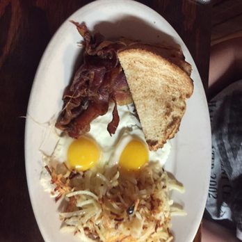 Keller's Iron Skillet & Catering - #2 sunny side up eggs with bacon $3.99 - New American Near Me - Bloomington, Illinois Keller's Iron Skillet & Catering - #2 sunny side up eggs with bacon $3.99 - New American Near Me - Bloomington, Illinois
