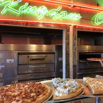 Kingdom Cafe - pizzas being prepared in the oven - Pizza Near Me - Staten Island, New York Kingdom Cafe - pizzas being prepared in the oven - Pizza Near Me - Staten Island, New York