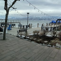 View from our table out to okanagan lake. View from our table out to okanagan lake.