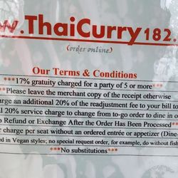 Thai Curry - So strict...