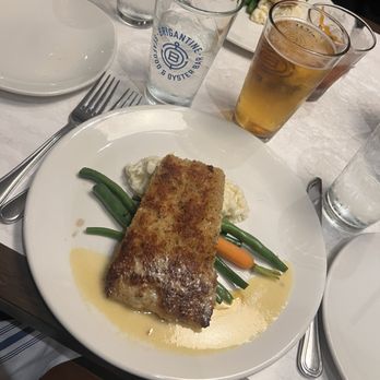 Brigantine - MACADAMIA CRUSTED FRESH MAHI MAHI and a local Pilsner. - Seafood Near Me - Del Mar, California Brigantine - MACADAMIA CRUSTED FRESH MAHI MAHI and a local Pilsner. - Seafood Near Me - Del Mar, California
