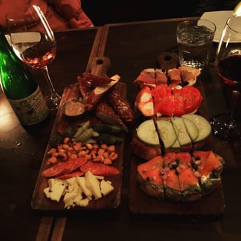 Postino Annex - For the bruschetta, I got the first three on the menu and smoked salmon with pesto. - Wine Bars Near Me - Tempe, Arizona Postino Annex - For the bruschetta, I got the first three on the menu and smoked salmon with pesto. - Wine Bars Near Me - Tempe, Arizona