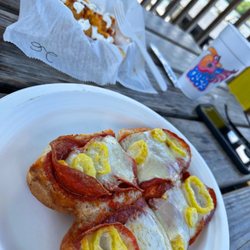 Papa Boo's - Pizza sub with loaded tots
