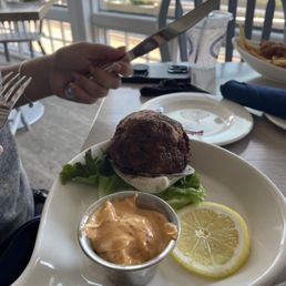 Stuffed quohog with special sauce