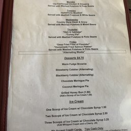 Menu Menu