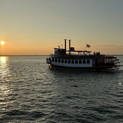 Sunset harbor cruise.