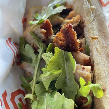Barchetta - Bad photo, but believe me this was a large sandwich with generous portion of meat. - Italian Near Me - San Francisco, California