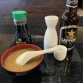 Nara Sushi - Miso soup, hot sake and Sapporo beer - Sushi Bars Near Me - Folsom, California