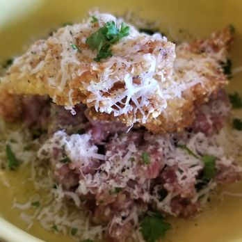 Voyager - Beef tartar...with sardines. - Seafood Near Me - Ferndale, Michigan Voyager - Beef tartar...with sardines. - Seafood Near Me - Ferndale, Michigan