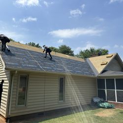 Sammy Waugh roofing - Underlayment being installed getting ready to install the shingles