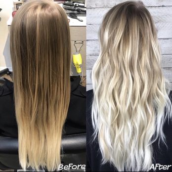 Salon Glow Chicago - My before and after! - Hair Salons Near Me - Chicago, Illinois
