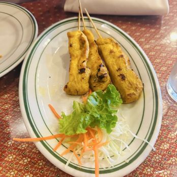 Pearl of Siam - Chicken Sa-tay (4 Sticks) - Thai Near Me - Aurora, Colorado Pearl of Siam - Chicken Sa-tay (4 Sticks) - Thai Near Me - Aurora, Colorado