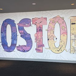 View Boston - Mural on the lower floor.