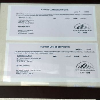 Maria's Tax Service - Business cert - Tax Services Near Me - Morgan Hill, California