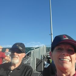 Lincoln Court Retirement Community - Me and Roger at the chukars baseball game