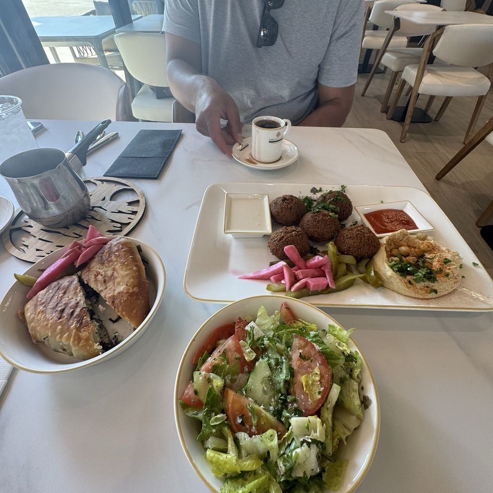 Abdallah’s Lebanese Cafe - House salad, spinach pie, falafel, hummus - Cafes Near Me - Houston, Texas Abdallah’s Lebanese Cafe - House salad, spinach pie, falafel, hummus - Cafes Near Me - Houston, Texas