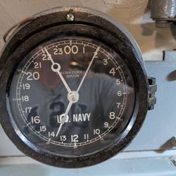 USS Silversides Submarine Museum - Military clock