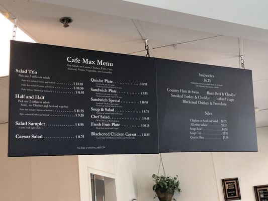 Menu photo 2 Cafe Max Richardson Richardson, TX