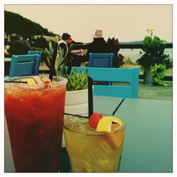 Marination Ma Kai - Spicy Bloody Mary and Mai Kai (their Mai Tai). $$ but potent. - Korean Near Me - Seattle, Washington