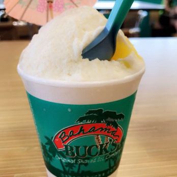 Bahama Buck's - Tyler - Mango with cream - Shaved Ice Near Me - Tyler, Texas