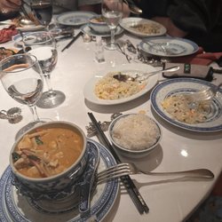 Restaurant Chez Diep - thai curry (left), and shrimp fried rice.