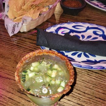 Kalaveras - Pepino and chile margarita. - Breakfast & Brunch Near Me - Newport Beach, California Kalaveras - Pepino and chile margarita. - Breakfast & Brunch Near Me - Newport Beach, California