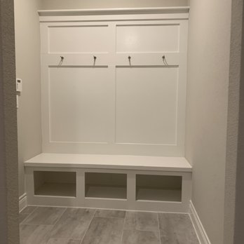 Memorial Maids - Mud room bench after a deep cleaning. - Home Cleaning Near Me Memorial Maids - Mud room bench after a deep cleaning. - Home Cleaning Near Me