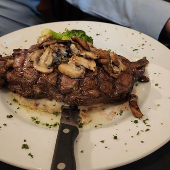 Sweet Basil Bistro - rib eye w/mushrooms YUM !!!! - Italian Near Me - Big Bear Lake, California Sweet Basil Bistro - rib eye w/mushrooms YUM !!!! - Italian Near Me - Big Bear Lake, California