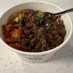 Beef Bulgogi cup bap.