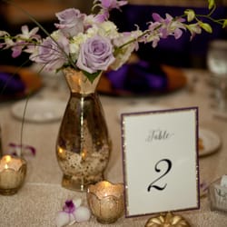 Loved the gold votive candles!