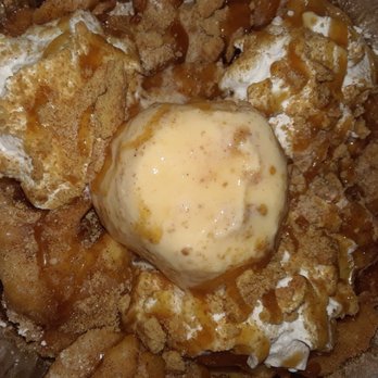 Fairgroundz - Churro Funnel Cake Xtra Carmel - Ice Cream & Frozen Yogurt Near Me - Ontario, California