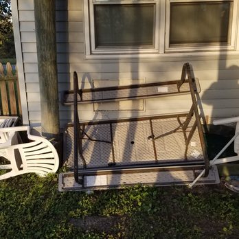 Siebert Realty - We had to use furniture to block the hole in the fence under the house - Vacation Rentals Near Me - Virginia Beach, Virginia