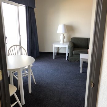 Breakers Resort - View of living room area from bedroom of family room - Hotels Near Me - Saint Ignace, Michigan