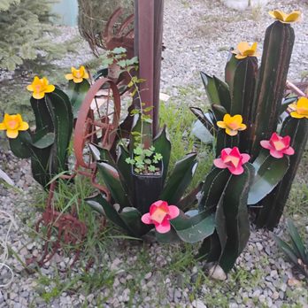 Sanfords Foothill Fountains - Beautiful painted metal cacti - Home & Garden Near Me - Pasadena, California Sanfords Foothill Fountains - Beautiful painted metal cacti - Home & Garden Near Me - Pasadena, California