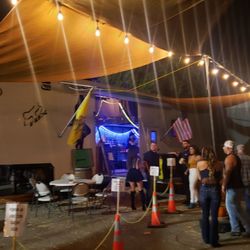 Broken Arrow Saloon - Race trailer bar, don't hate all fun