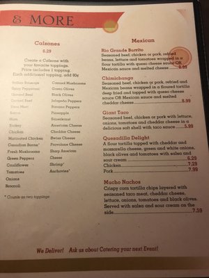 Menu photo 6 Brothers Three Marinette, WI