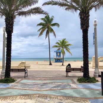 Hollywood Beach - Beautiful mosaic at one of the Boardwalk entrances. - Beaches Near Me - Hollywood, Florida