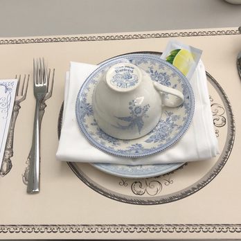 Cafe at the Palace - Place setting before tea starts - Coffee & Tea Near Me - Edinburgh, EDH