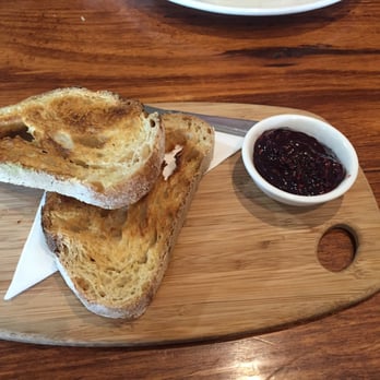 Lorne Larder - Toasted Sourdough bread w jam - Burgers Near Me - Lorne, VIC Lorne Larder - Toasted Sourdough bread w jam - Burgers Near Me - Lorne, VIC