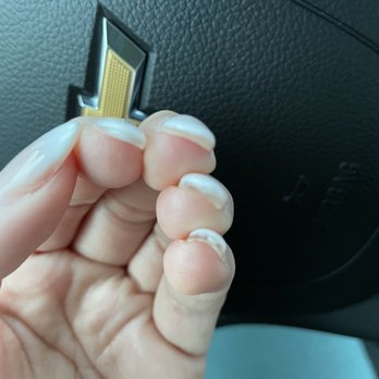 Nail Haus - you can see how uneven/bumpy and on my pinky nail the polish is under the nail and thick. - Nail Salons Near Me - Bridgeville, Pennsylvania Nail Haus - you can see how uneven/bumpy and on my pinky nail the polish is under the nail and thick. - Nail Salons Near Me - Bridgeville, Pennsylvania