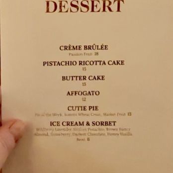 Ava Krō - Dessert menu - Scandinavian Near Me - Los Angeles, California