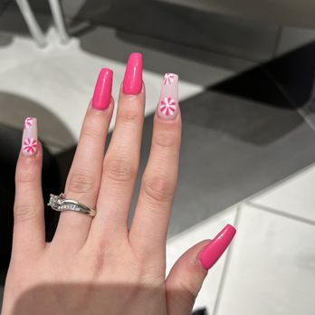 Luxer Nails Lounge - Pink acrylic nails w/ gel polish - Nail Salons Near Me - Maple Grove, Minnesota Luxer Nails Lounge - Pink acrylic nails w/ gel polish - Nail Salons Near Me - Maple Grove, Minnesota