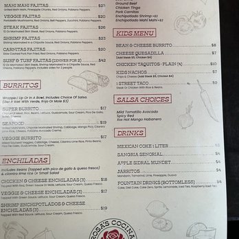 Rosa’s Cocina - Menu as of 5/26 - Mexican Near Me - Sutter Creek, California Rosa’s Cocina - Menu as of 5/26 - Mexican Near Me - Sutter Creek, California