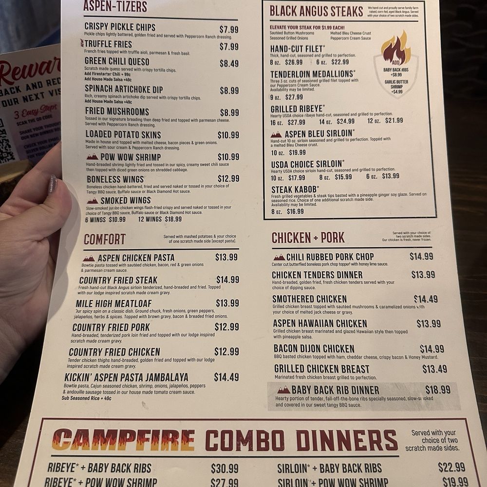 Aspen Creek Grill - Menu - Seafood Near Me - Amarillo, Texas